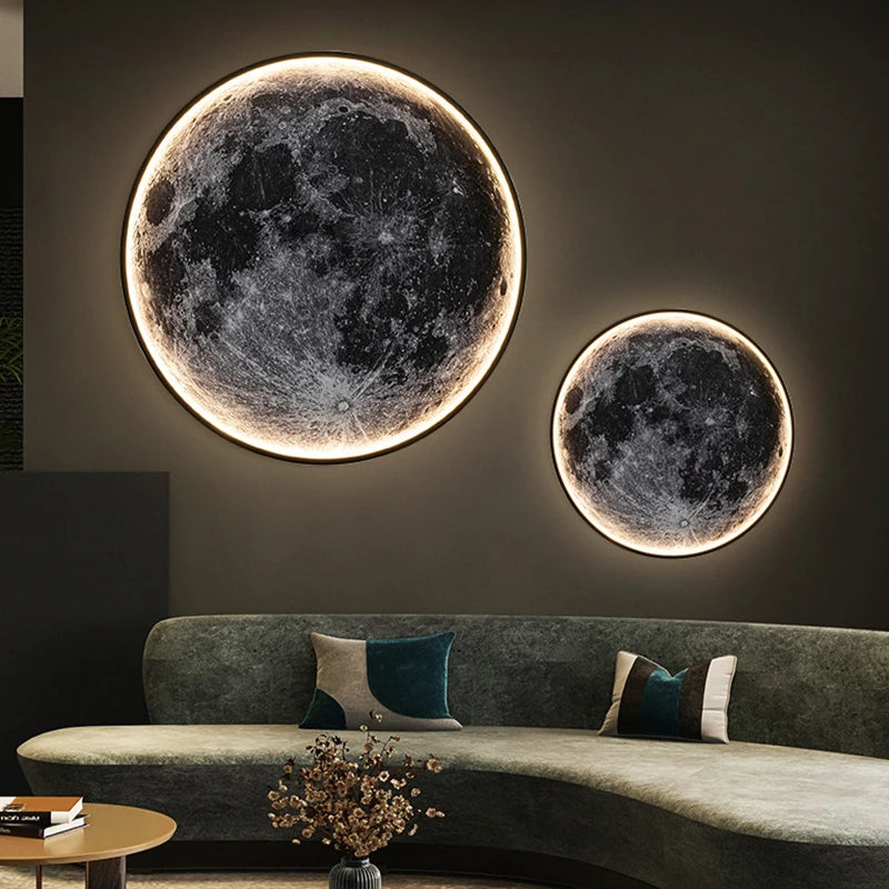 Lampara led luna moderna.