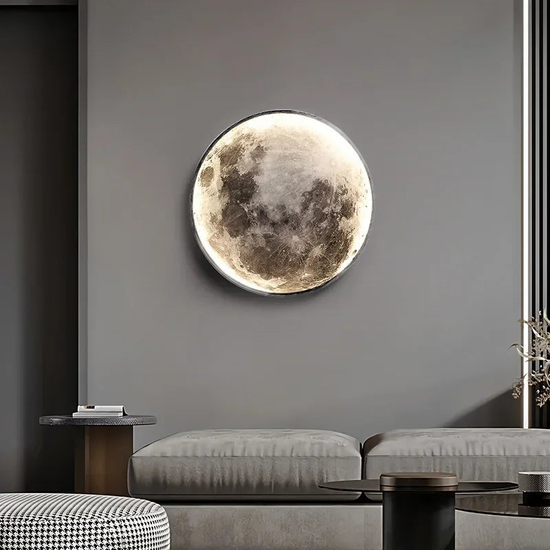 Lampara led luna moderna.