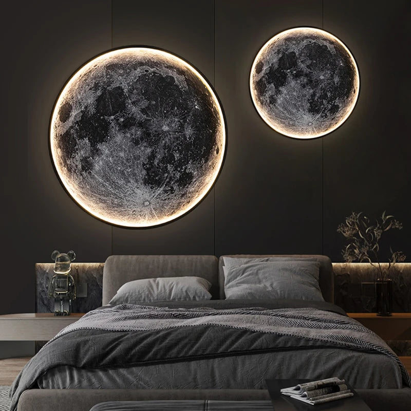 Lampara led luna moderna.